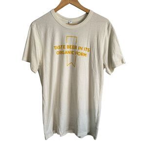 Michelob Ultra Pure Gold‎ Cream Shirt Graphic Top Alternative Apparel Women’s L
